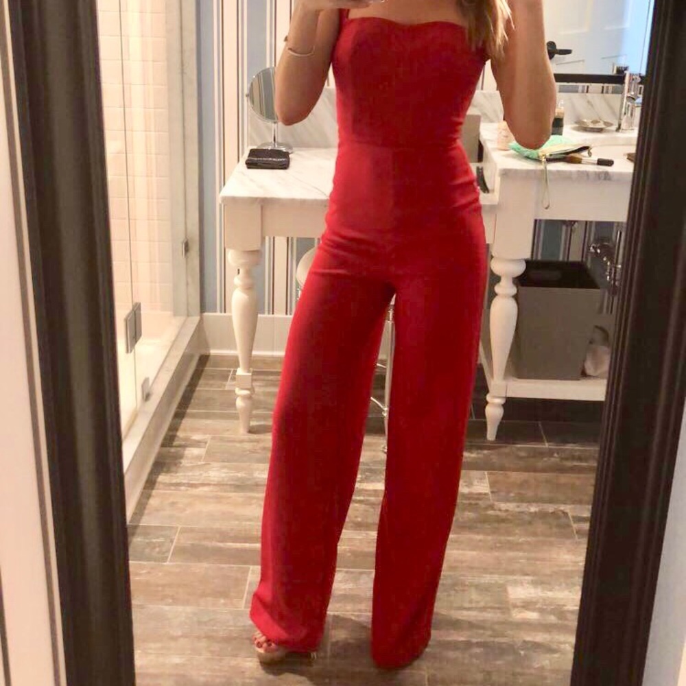 Lulus red jumpsuit